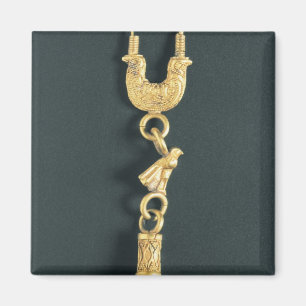 Íman Brinco Dourado com o pendente gota-dado forma no