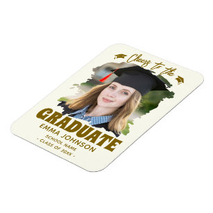 Íman Brinde ao Graduado Nome da Foto Personalizada Famí