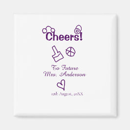 Íman Brindemos à futura Sra. adicione o nome da noiva r