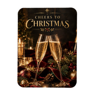 Íman Brindes de Natal Elegantes para Champanhe de Natal