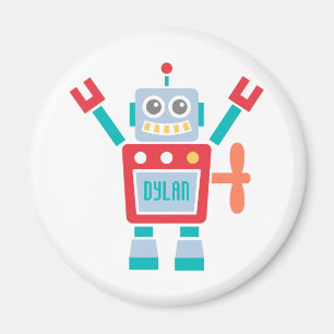 Íman Brinquedo bonito do robô do vintage para miúdos