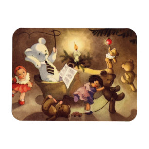 Íman Brinquedos de Natal Antigos, Bonecas Dançantes, Ur