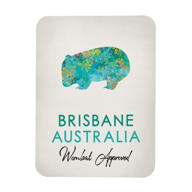 Íman Brisbane Austrália Wombat (Vertical)