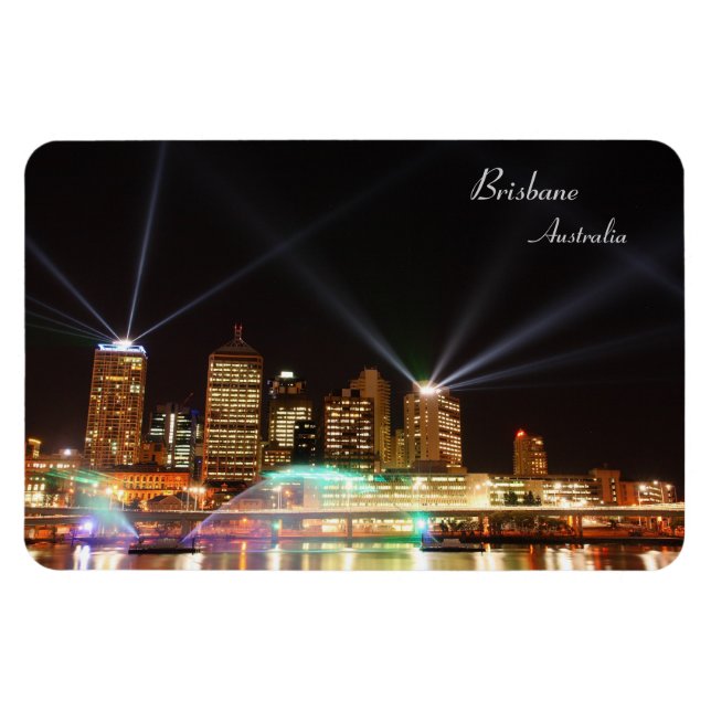 Íman Brisbane Festival Austrália, Premium Magnet (Horizontal)