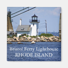 Íman Bristol Ferry Lighthouse, Rhode Island Magnet