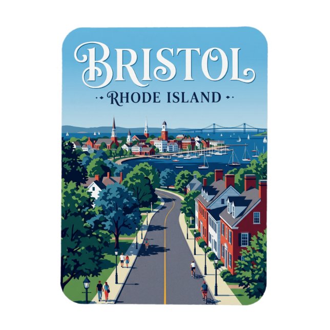 Íman Bristol Rhode Island (Vertical)