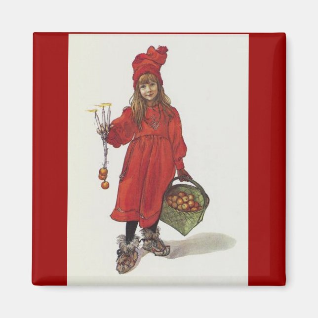 Íman Brita (Iduna) com velas e cesto de maçã (Frente)