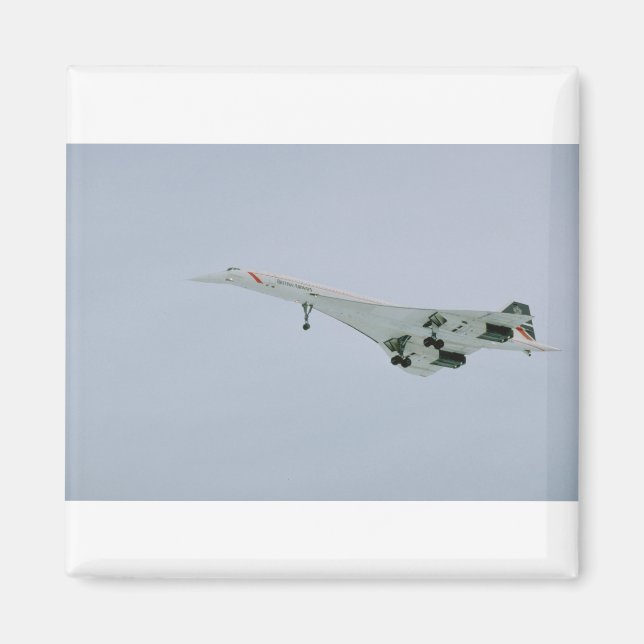 Íman British Airways Concorde em descida final, Ottawa, (Frente)