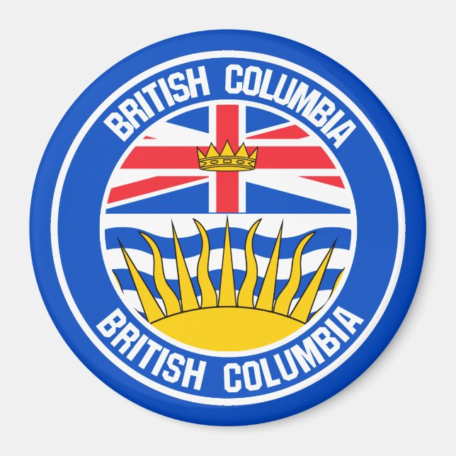 Íman British Columbia Round Emblem (Frente)