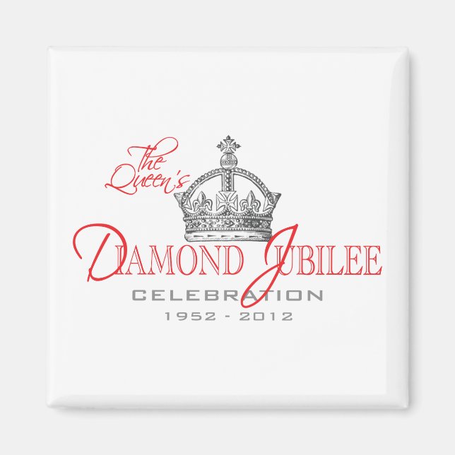 Íman British Diamond Jubilee - Royal Souvenir (Frente)
