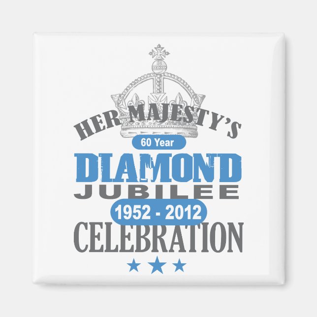 Íman British Diamond Jubilee - Royal Souvenir (Frente)