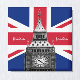 Íman British Flag & Big Ben - Londres, Reino Unido/fãs