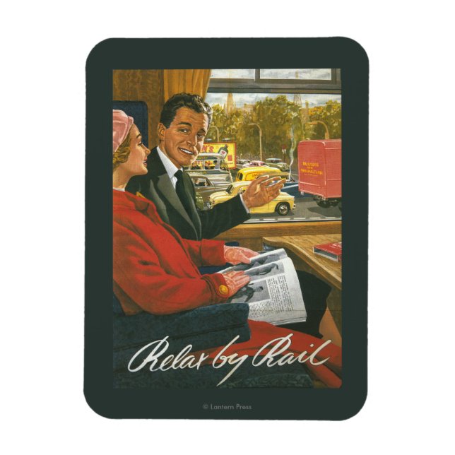 Íman British Railways Relax by Rail Poster (Vertical)