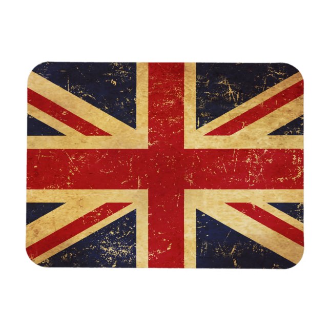 Íman British Union Jack Flag Vintage (Horizontal)