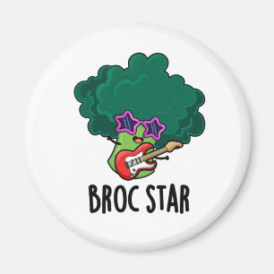 Íman Brock Star Funny Brocolli Rock Star