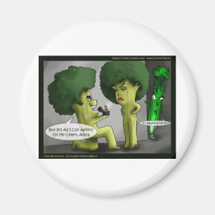 Íman Brocolli Noivo Cartões Engraçados Camisetas Mugs &