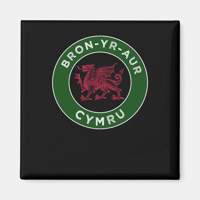 Íman Bron-yr-aur Welsh Place Names Cymru 2 Sticker (Frente)
