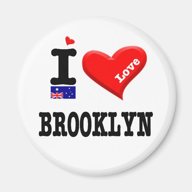 Íman BROOKLYN - Eu Amo (Frente)