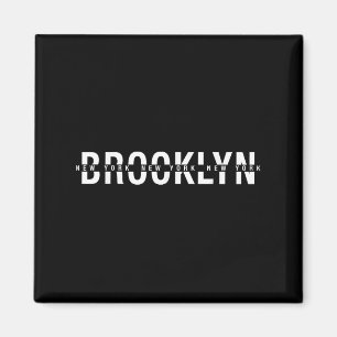 Íman Brooklyn Nova Iorque Camiseta, Brooklyn Nyc Gr