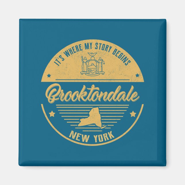 Íman Brooktondale New York Its Where My Story Begins  (Frente)