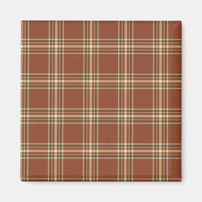 Íman Brown Tartan Magnet (Frente)