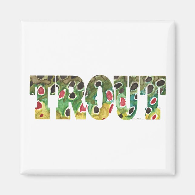 Íman Brown Trout Design (Frente)