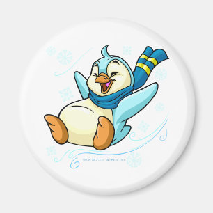 Íman Bruce Azul deslizando através do gelo