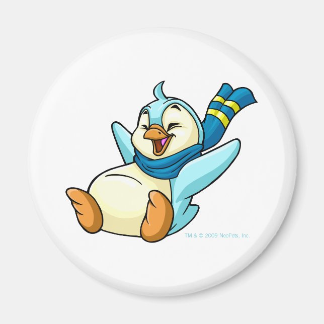 Íman Bruce azul deslizante (Frente)