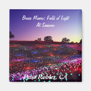 Íman Bruce Munro, campo da luz, Paso Robles, CA
