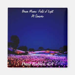 Íman Bruce Munro, campo da luz, Paso Robles, CA