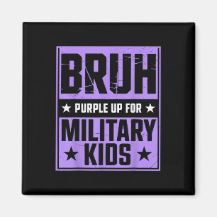 Íman Bruce Roxo Para Crianças Militares Filho Militar M