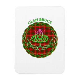 Íman Bruce Scottish Tartan Celtic Thistle