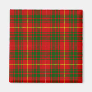Íman Bruce tartan xadrez verde