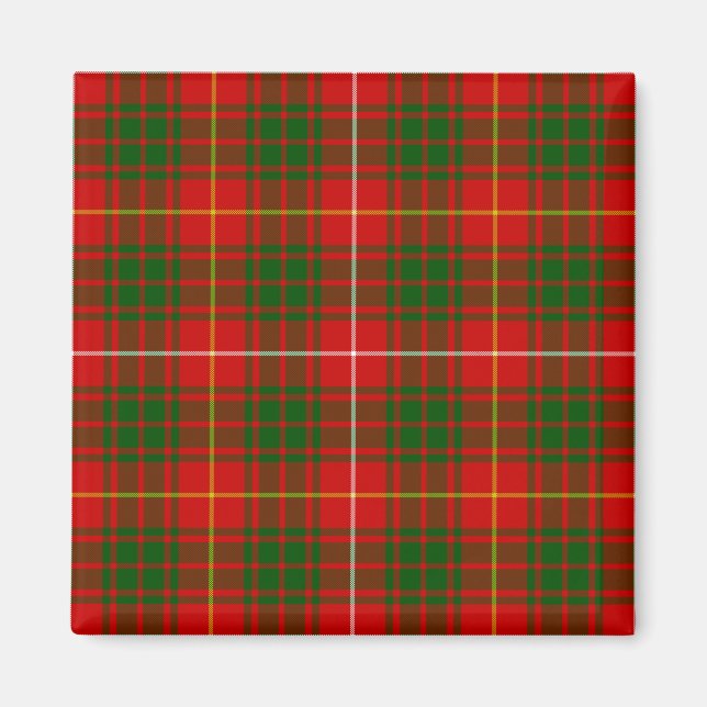 Íman Bruce tartan xadrez verde (Frente)