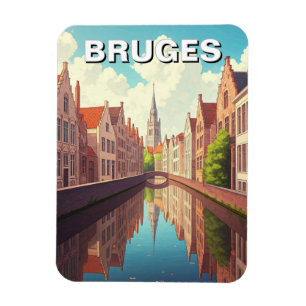 Íman Bruges Belgium Viagem Souvenir
