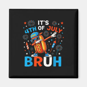 Íman Bruh 4 de Julho Meninos Crianças Cachorro Quente E