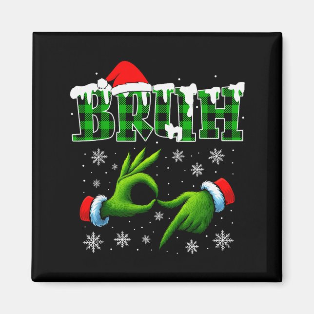 Íman Bruh 67 Seis Sete 6 7 Camisas Piada de Natal Meme  (Frente)