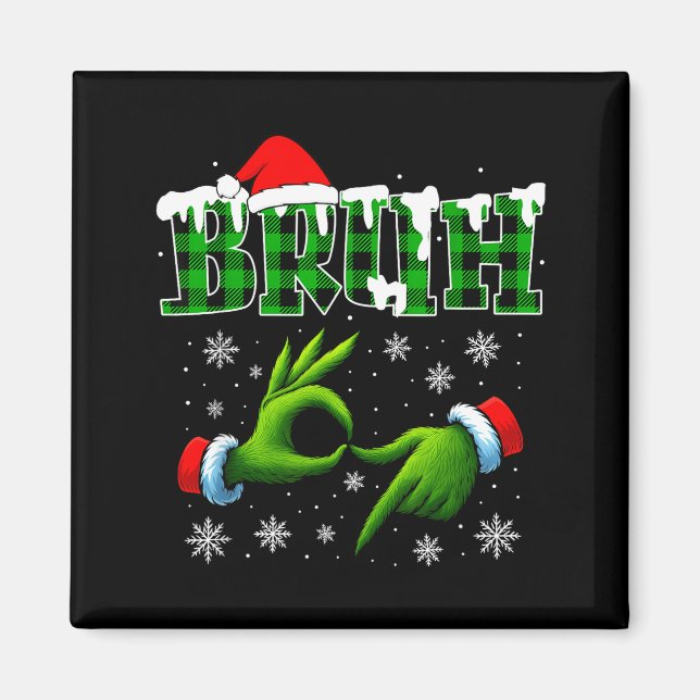 Íman Bruh 67 Seis Sete 6 7 Camisas Piada Natal  (Frente)