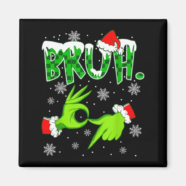 Íman Bruh 67 Seis Sete 6 7 Meme Natal Divertido Gen Z S (Frente)