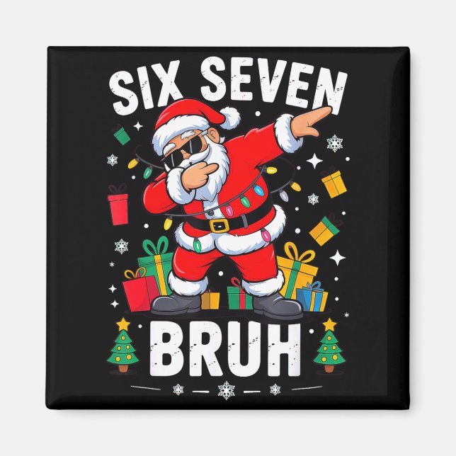 Íman Bruh 67 Six Seven Santa Dabbing Christmas  (Frente)