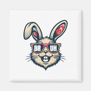 Íman Bruh Dabbing Bunny Páscoa Roupas Engraçadas Homens