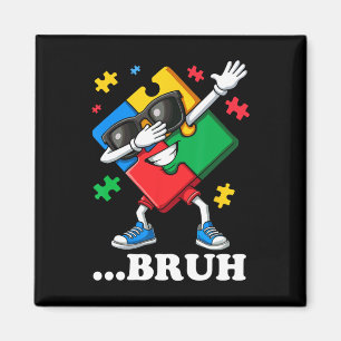 Íman Bruh Dabbing Puzzle Engraçado Crianças Meninos Hom