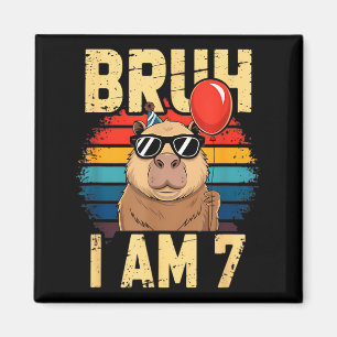 Íman Bruh eu tenho 7 Capivara Crianças Aniversário de 7