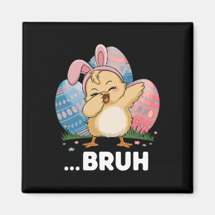Íman Bruh Franga Dabbing Feliz Dia de Páscoa Ovos Menin