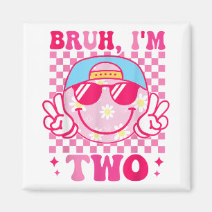 Íman Bruh Im 2 Meninas De Groovy De 2 segundos aniversá