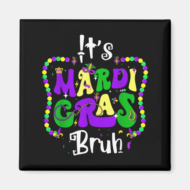 Íman Bruh Mardi Gras Teens Boys Kids Mardi Gras  (Frente)