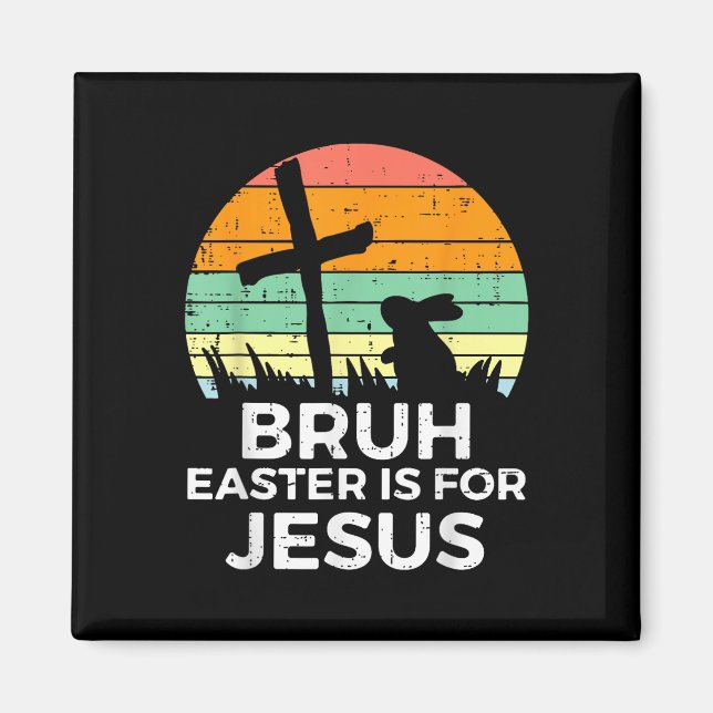 Íman Bruh Páscoa É Para Jesus Coelho Coelho Religioso C (Frente)