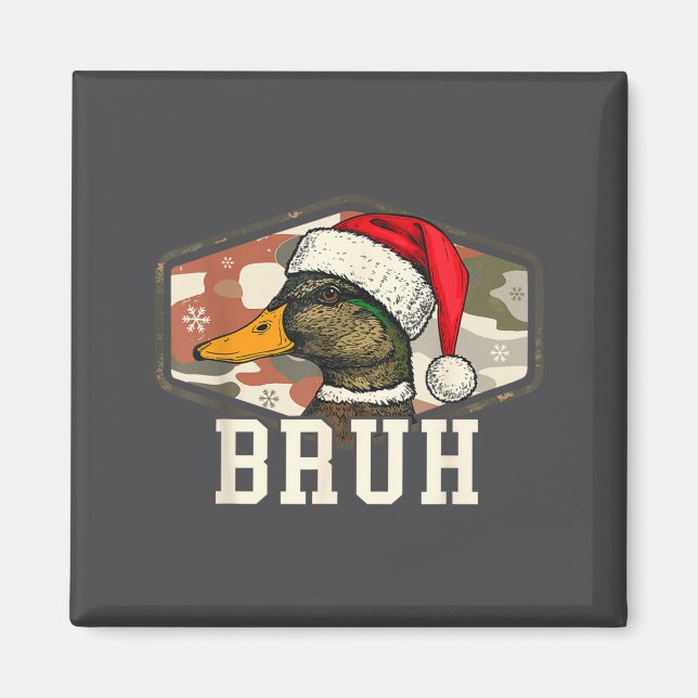 Íman Bruh Santa Duck Hunting Camo Hat Men Women Kids Xm (Frente)
