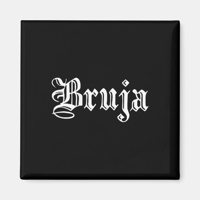 Íman Bruja Dia de Muertos Mexicano Bruxa de Halloween L (Frente)