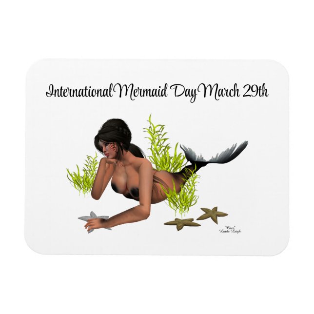 Íman Brunette Mermaid com Amido Flexível (Horizontal)